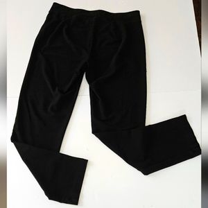 EILEEN FISHER Size 6P Black Pull On Straight Leg Stretch Pants